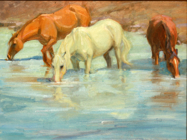 Sand Wash Basin Afternoon © by Lani Vlaanderen, 18x24 oil painting Sand Wash Basin Afternoon